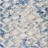 Abani Rugs Geometric 3D Design 7'9" x 10'2" (8'x10') Bedroom Rug - Grey & Blue Geometrical Shapes Multi-Dimensional Non-Shedding Area Rug view 2