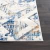Abani Rugs Geometric 3D Design 7'9" x 10'2" (8'x10') Bedroom Rug - Grey & Blue Geometrical Shapes Multi-Dimensional Non-Shedding Area Rug view 3
