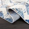 Abani Rugs Geometric 3D Design 7'9" x 10'2" (8'x10') Bedroom Rug - Grey & Blue Geometrical Shapes Multi-Dimensional Non-Shedding Area Rug view 4