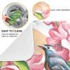Absorbent Dish Drying Mat for Kitchen Counter - Cherry Blossoms Pink Birds Microfiber Drying Pad, Reversible Drainer Mats for Countertop,Large 18" x 24" view 2