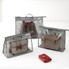 CINPIUK Handbag Dust Bags Clear Purse Storage Organizer for Closet Small to Extra Large Handbags Dust Free Bags Hanging Zipper Storage Bag with Hooks, ( Grey, 4 Sizes-8PCS) view 2