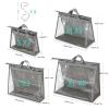 CINPIUK Handbag Dust Bags Clear Purse Storage Organizer for Closet Small to Extra Large Handbags Dust Free Bags Hanging Zipper Storage Bag with Hooks, ( Grey, 4 Sizes-8PCS) view 4