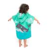 Toddler Hooded Beach Towel Coverup Cape Kids 100% Cotton Soft Quick Dry Absorbent Use for Swim Pool Bath Poncho Towels for 3 to 8 Years Old Children Size 24"x 55" in Full-Length (Whale Pattern) view 1