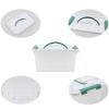Anbers 5.5 Quart Clear Plastic Box with Lid, 4 Packs Latch Storage Bin view 3
