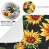 Absorbent Dish Drying Mat for Kitchen Counter - Plank Sunflower Microfiber Drying Pad, Reversible Drainer Mats for Countertop, Small 16 x 18 inch, Large 18 x 24 inch view 2