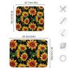 Absorbent Dish Drying Mat for Kitchen Counter - Plank Sunflower Microfiber Drying Pad, Reversible Drainer Mats for Countertop, Small 16 x 18 inch, Large 18 x 24 inch view 3