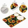 Absorbent Dish Drying Mat for Kitchen Counter - Plank Sunflower Microfiber Drying Pad, Reversible Drainer Mats for Countertop, Small 16 x 18 inch, Large 18 x 24 inch view 4