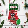 MALIHONG 4 Packs Personalized Red Christsmas Cute Dog English Springer Spaniel Stocking with Green Black Buffalo Plaid Snowflake Xmas Decor Gift 14.4 Inch view 2