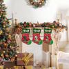 MALIHONG 4 Packs Personalized Red Christsmas Cute Dog English Springer Spaniel Stocking with Green Black Buffalo Plaid Snowflake Xmas Decor Gift 14.4 Inch view 4