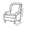 BcofoA Jacquard Chair Cover Wingback Armchair SlipcoverFurniture Protector Sofa Slipcovers Sofa SlipcoverSofa Couch CoverSlipcover Furniture Protector Cover Soft and Durable Easy Fitted view 2