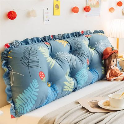 ZZYK Reading Support Pillows Cute Wedge Pillow Headboard Back Cushion Soft Positioning Support Pillows Pp Cotton Filling Daybed Bunk Bed with Removable Cover,A,70"/180cm
