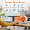 Coolfor Space Heater,PTC Ceramic/Portable Electric Desktop Heater High Output Desktop Heater for Home Bedroom Office Desk Indoor Use(Light Brown) view 2