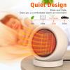 Coolfor Space Heater,PTC Ceramic/Portable Electric Desktop Heater High Output Desktop Heater for Home Bedroom Office Desk Indoor Use(Light Brown) view 3