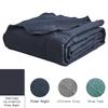 HZ & HY Oversized King Bedspread 128x120 Extra Wide, Quilted Coverlet Bedding Set, Lightweight Thin Comforter, Reversible, 5 Piece, 100% Microfiber, Polar Night view 4