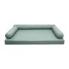 Prolinemax Style 6 - Mattress & Pillow Bolster for Outdoor Indoor Daybed Porch Swing Bed Knife Edge Queen Size AD002 | Covers ONLY | view 1