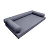 *COVER ONLY*-Style 6 Outdoor Daybed Mattress Bolster Pillow Slipcovers Knife Edge Full Size - AD001 view 1