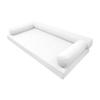 Prolinemax |SLIPCOVER ONLY|S6 Outdoor Daybed Mattress Bolster Pillow Cushion Covers Knife Edge Queen AD106 view 1