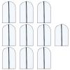 FOMIYES 10pcs Transparent Garment Bags for Clothes Storage Suit Covers Lightweight and Scratch- Hanging for Use view 1