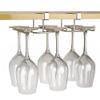 Adjustable Wine Glass Rack,Under Cabinet Stemware Rack,Hanging Wine Glass Holder,Stainless Steel Hanger Storage Shelf,for Kitchen Cabinet Bar Decor,Perfect for Wine lovers,Easy to Install view 2