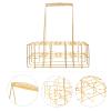 12 Bottle Caddy Metal Basket: Divider Beer Carrier for Bar Pub Restaurant Party Bar Club view 3