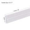 Door Draft Stopper Under Door Seal Door Sweep Strip Under Door Draft Blocker Round Hole 28mmx910mm White DUO ER view 2