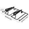 Adjustable Wine Glass Rack,Under Cabinet Stemware Rack,Hanging Wine Glass Holder,Stainless Steel Hanger Storage Shelf,for Kitchen Cabinet Bar Decor,Perfect for Wine lovers,Easy to Install view 4