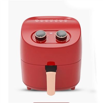SMSOM Air Fryer, Airfryer Oven Small Air Fryer Cooker, Timer and Temperature Control Air Fryers with Nonstick Basket Dishwasher Safe Auto Shut-Off (1000W) (Color : Red)