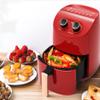 SMSOM Air Fryer, Airfryer Oven Small Air Fryer Cooker, Timer and Temperature Control Air Fryers with Nonstick Basket Dishwasher Safe Auto Shut-Off (1000W) (Color : Red) view 2