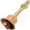 Indian Cultural Copper Yagya Hawan Kund 8 inch with Copper Om Gayatri Mantra Plate 8 inch with Brass Garuda Ghanti and Brass Kuber Diya Havan Kunda Agnihotri Poojan Purpose Religious Item view 4