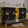 Teanea Bottom Bunk Bed Curtains Privacy Cloth Underbed Curtains for Low Loft Bed Twin, 2 Panels, Spaceman view 4
