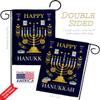 Ornament Collection Joy of Hanukkah Garden Flag Pack Wintertime Candle Bonsai Menorah Jewish Chanukah David Applique House Decoration Banner Small Yard Gift Double-Sided, Made in USA view 3