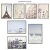 Kate and Laurel Sylvie A Little Patience Framed Canvas Wall Art by Caroline Mint, 23x33 Gray, Whimsical Hot Air Balloon Art for Wall view 4