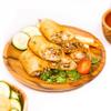 Rainforest Bowls Set of 2 6" Round Javanese Teak Wood Plates- Perfect for Everyday Use- Hot & Cold Friendly, Ultra-Durable, Premium Wooden Plates- Handcrafted by Indonesian Artisans view 2
