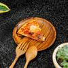 Rainforest Bowls Set of 2 6" Round Javanese Teak Wood Plates- Perfect for Everyday Use- Hot & Cold Friendly, Ultra-Durable, Premium Wooden Plates- Handcrafted by Indonesian Artisans view 3