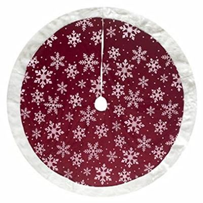 48" Red/SLV Tree Skirt