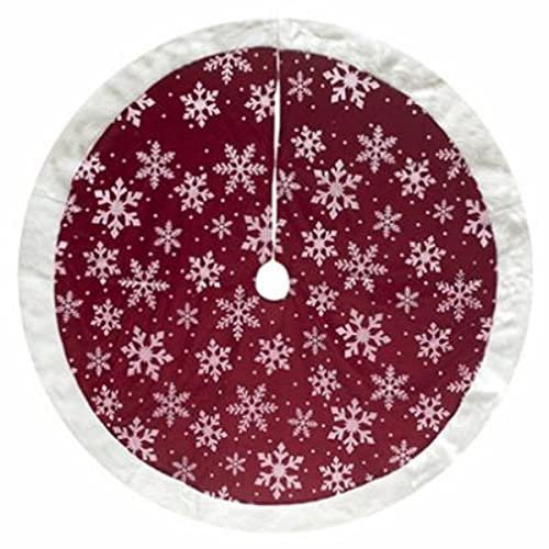48" Red/SLV Tree Skirt
