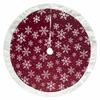 48" Red/SLV Tree Skirt view 1