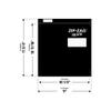 Zip Zag Bag Black (1/2 LB) 50x Large Zipper Bags (11" x 11.75") | Say Goodbye to Stale Herbs And Spices With Food Safe Zipper bags | Resealable, Reusable, Washable, Airtight Bags view 2