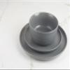 10 Strawberry Street Double Line 16 Piece Dinnerware Set, Matte Gray view 3
