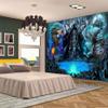 Aidatain Magic Dragon Tapestry Japanese Anime Fantasy Animals Large 80" 60" For Men Cool Game World Aesthetic Wall Hanging Flannel Tapestries for Bedroom Living Room GTWHAT1423 view 3