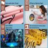 Aidatain Magic Dragon Tapestry Japanese Anime Fantasy Animals Large 80" 60" For Men Cool Game World Aesthetic Wall Hanging Flannel Tapestries for Bedroom Living Room GTWHAT1423 view 4