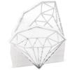 80 Pack Diamond Napkins 6.2 Inch Cocktail Paper Party Disposable, Silver view 1