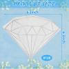 80 Pack Diamond Napkins 6.2 Inch Cocktail Paper Party Disposable, Silver view 2