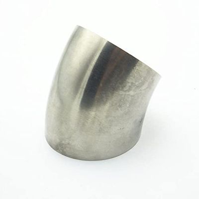 4" 102mm OD 304 Stainless Steel Sanitary Weld 45 Degree Elbow Pipe Fitting for Home Brew Homebrew Wine Beer Brewing