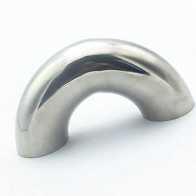 2" 51mm OD 304 Stainless Steel Sanitary Weld 180 Degree Elbow Pipe Fitting for Home Brew Homebrew Wine Beer Brewing