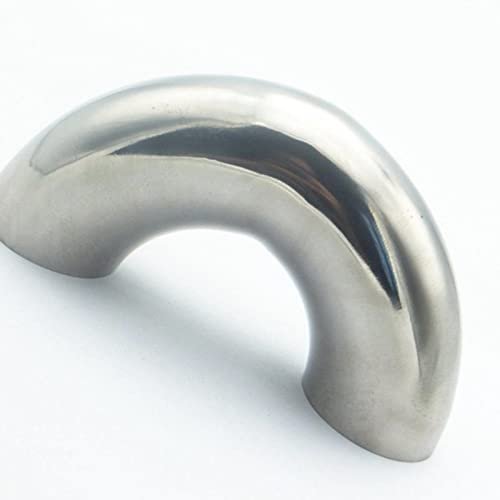 1-1/2" 38mm OD 304 Stainless Steel Sanitary Weld 180 Degree Elbow Pipe Fitting for Home Brew Homebrew Wine Beer Brewing