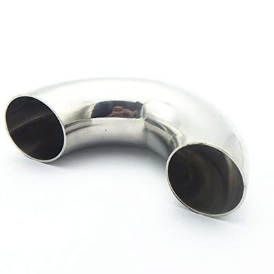 3-1/2" 89mm OD 304 Stainless Steel Sanitary Weld 180 Degree Elbow Pipe Fitting for Home Brew Homebrew Wine Beer Brewing