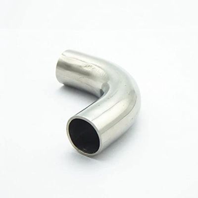 3" 76mm OD 304 Stainless Steel Sanitary Weld 90 Degree Elbow Extension Pipe Fitting for Home Brew Homebrew Wine Beer Brewing