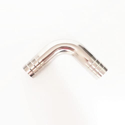 1-1/2" 38mm OD Hose Barb 304 Stainless Steel Sanitary 90 Degree Elbow Pipe Fitting for Home Brew Homebrew Wine Beer Brewing