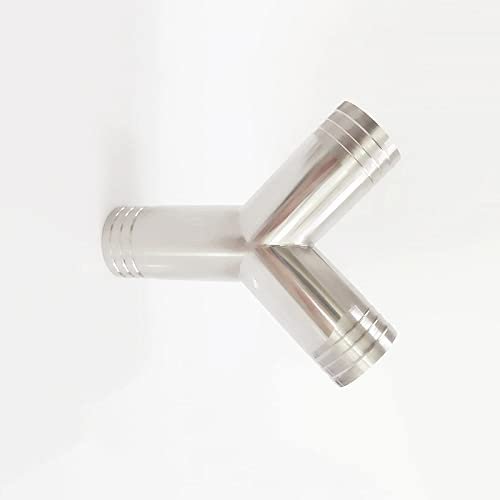 1-3/4" 45mm OD Hose Barb 304 Stainless Steel Sanitary Y Type Pipe Fitting for Home Brew Homebrew Wine Beer Brewing